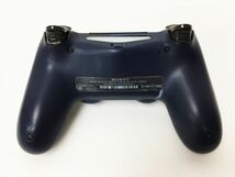 【1円】PS4 純正 ワイヤレスコントローラー DUALSHOCK4 ミッドナイトブルー SONY Playstation4 未検品ジャンク H01-973rm/F3_画像2