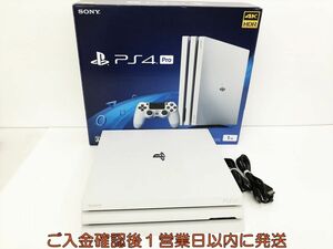 【1円】PS4Pro 本体/箱 セット 1TB ホワイト SONY PlayStation4 CUH-7200B 初期化/動作確認済 プレステ4 K03-733kk/G4