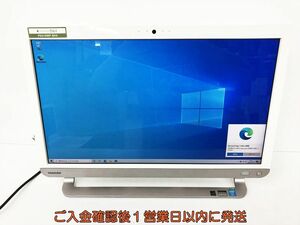 [1 jpy ]Dynabook D61 21.5 type FHD monitor one body PC Windows10 i7-4710MQ 8GB HDD2TB Blu-ray wireless not yet inspection goods Junk EC61-077jy/G4