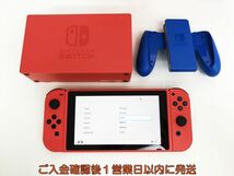 【1円】任天堂 新型 Nintendo Switch 本体 マリオレッド×ブルー セット 初期化/動作確認済 スイッチ G07-527sy/G4_画像3