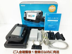 [1 jpy ] nintendo WiiU body premium set 32GB black Nintendo Wii U operation verification settled DC05-024jy/G4