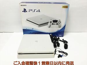 【1円】PS4 本体/箱 セット 500GB ホワイト SONY PlayStation4 CUH-2200A 初期化/動作確認済 プレステ4 タバコ臭有 G01-554os/G4