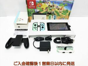 【1円】任天堂 新モデル Nintendo Switch 本体 セット あつまれどうぶつの森 動作確認済 新型 スイッチ G02-093tm/G4