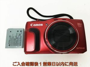 【1円】Canon Power Shot SX710 HS コンパクトデジタルカメラ レッド 未検品ジャンク キャノン パワーショット J04-766rm/F3