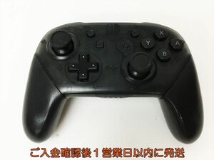 【1円】任天堂 純正 Nintendo Switch Proコントローラー ブラック HAC-013 未検品ジャンク ニンテンドースイッチ J04-764rm/F3