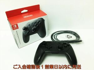 [1 jpy ] nintendo original Nintendo Switch Pro controller black not yet inspection goods Junk box /USB cable attaching switch J04-763rm/F3