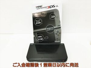 【1円】Newニンテンドー3DSLL 本体 メタリックブラック RED-001 任天堂 未検品ジャンク　3DS LL J04-760rm/F3