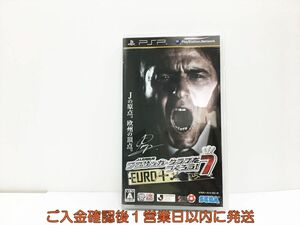 【1円】PSP J.リーグ プロサッカークラブをつくろう! 7 EURO PLUS ゲームソフト 1A0120-510wh/G1