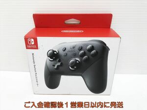 【1円】任天堂 純正 Nintendo Switch Proコントローラー ブラック 未検品ジャンク ニンテンドースイッチ L05-595yk/F3