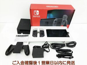 【1円】任天堂 新モデル Nintendo Switch 本体 セット グレー 初期化/動作確認済 ニンテンドースイッチ H09-224kk/G4