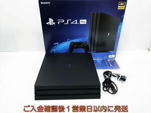 [1 иен ]PS4Pro корпус / коробка комплект 1TB черный SONY PlayStation4 CUH-7100B первый период ./ рабочее состояние подтверждено PlayStation 4 L03-685tm/G4