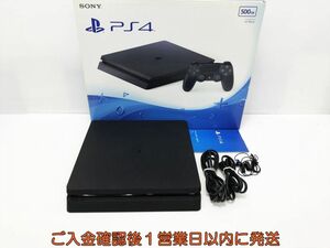 [1 jpy ]PS4 body / box set 500GB black SONY PlayStation4 CUH-2000A the first period ./ operation verification settled FW9.03 L03-682tm/G4