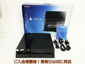 【1円】PS4 本体/箱 セット 500GB ブラック SONY PlayStation4 CUH-1000A 初期化済 未検品ジャンク FW9.03 M06-446os/G4