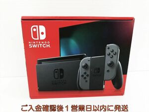 未使用品 任天堂 新モデル Nintendo Switch 本体 セット グレー ニンテンドースイッチ 新型 店舗印なし H09-225kk/G4
