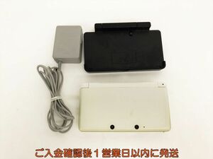 【1円】ニンテンドー3DS 本体 アイスホワイト 任天堂 CTR-001 初期化/動作確認済 画面ヤケ J07-395sy/F3