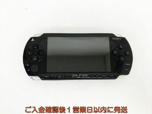 [1 jpy ]SONY Playstation Portable body black PSP-1000 the first period ./ operation verification settled battery none J07-399sy/F3