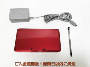 [1 jpy ] Nintendo 3DS body red nintendo CTR-001 not yet inspection goods Junk H05-536yk/F3