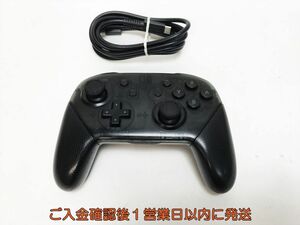 【1円】任天堂 純正 Nintendo Switch Proコントローラー ブラック 未検品ジャンク ニンテンドースイッチ H05-546yk/F3