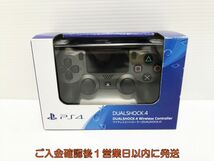 【1円】PS4 純正 ワイヤレスコントローラー DUALSHOCK4 スチールブラック 動作確認済 プレステ4 L07-368yk/F3_画像1