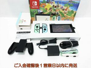 【1円】任天堂 新モデル Nintendo Switch 本体 セット あつまれどうぶつの森 動作確認済 新型 スイッチ L08-006tm/G4