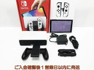【1円】任天堂 有機ELモデル Nintendo Switch 本体 セット ホワイト 初期化/動作確認済 スイッチ L08-008tm/G4