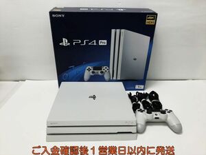 【1円】PS4Pro 本体 セット 1TB ホワイト SONY PlayStation4 CUH-7200B 初期化/動作確認済 プレステ4プロ G07-550os/G4