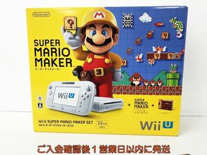 [1 jpy ] nintendo WiiU body super Mario Manufacturers set 32GB white Nintendo Wii U not yet inspection goods Junk DC06-418jy/G4