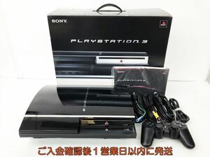 【1円】PS3 本体 セット 初期型 ブラック 60GB SONY PlayStation3 CECHA00 動作確認済 PS1/2/3共にプレイOK DC06-423jy/G4