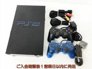 【1円】PS2 本体 セット ブラック SONY PlayStation2 SCPH-30000 未検品ジャンク プレステ2 DC08-597jy/G4
