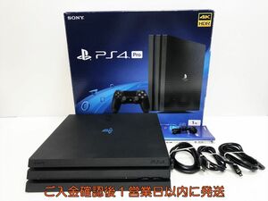 【1円】PS4 Pro 本体 セット 1TB ブラック SONY PlayStation4 CUH-7200B 初期化/動作確認済 FW8.03 G04-335yk/G4