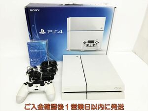 【1円】PS4 本体 セット 500GB ホワイト SONY PlayStation4 CUH-1100A 初期化/動作確認済 プレステ4 G05-441sy/G4