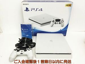 【1円】PS4 本体 セット 500GB ホワイト SONY PlayStation4 CUH-2100A 初期化/動作確認済 プレステ4 G09-442sy/G4