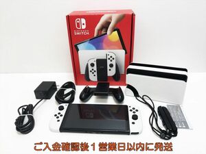 【1円】任天堂 Nintendo Switch 有機ELモデル 本体/箱 セット ホワイト ゲーム機本体 初期化/動作確認済 J09-381yk/G4