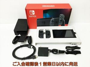 【1円】任天堂 新モデル Nintendo Switch 本体 セット グレー ニンテンドースイッチ 動作確認済 新型 H08-87rm/G4