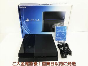 【1円】PS4 本体/箱 セット 500GB ブラック SONY PlayStation4 CUH-1100A 初期化/動作確認済 プレステ4 G10-021kk/G4