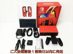 【1円】任天堂 有機ELモデル Nintendo Switch 本体 セット マリオレッド ニンテンドースイッチ 動作確認済 H06-033rm/G4