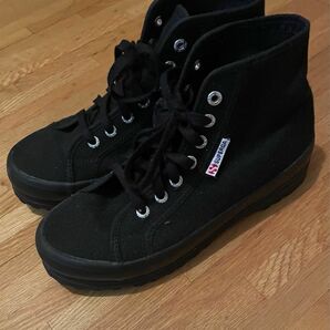 【箱あり美品】SUPERGA ハイカットスニーカー