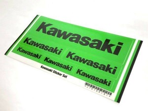 ●Kawasaki純正 ステッカー 緑地/黒字 ３サイズ ☆3/ カワサキ純正新品 Z400FX/Z400GP/GPZ400/Z750GP/GPZ750/ゼファー/セロー/Z1/Z2/SS