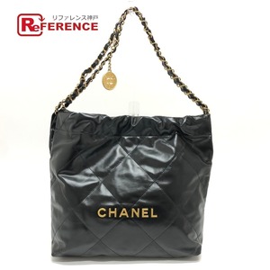 未使用 CHANEL シャネル AS3260 CHANEL 22 スモール チェーン カバン ショルダーバッグ ブラック レディース【中古】