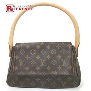 LOUIS VUITTON ルイヴィトン M51147 ミニルーピング ショートストラップ モノグラム ショルダーバッグ ブラウン レディース【中古】