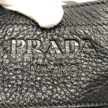 PRADA プラダ VA0802 フロント ポケット カバン ショルダーバッグ ブラック レディース【中古】_画像8