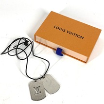 LOUIS VUITTON ルイヴィトン M65453 パンダンティフ・シャンゼリゼ GM 革紐 アクセサリー ネックレス シルバー メンズ【中古】_画像5