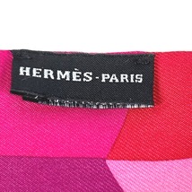 HERMES エルメス ツイリー ツィリー バンドースカーフ 馬 シュバル ホース スカーフ ピンク レディース【中古】_画像4