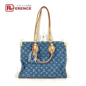 未使用 LOUIS VUITTON ルイヴィトン M46871 オンザゴー MM ショルダーバッグ 新作 LV リミックス モノグラム デニム トートバッグ【中古】