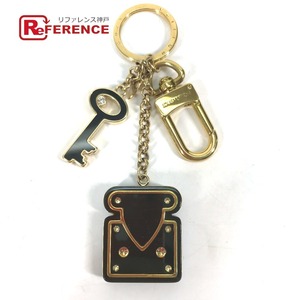 LOUIS VUITTON Louis Vuitton M66979 lock motif key holder metal pado lock key holder black lady's [ used ]