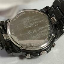 A24 FOSSIL フォッシル　CE-5008 腕時計　【現状品】 メンズ　ブラック　セラミック　Ceramic クォーツ　クオーツ　クロノグラフ_画像4