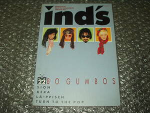 雑誌◆「IND's」NO.22(1989/FEB-MAR)～PANTA/FAIRCHILD/クレヨン社/S-KEN/ゴーバンズ/TEARDROPS/筋肉少女帯/KENZI/ボ・ガンボス/SWANKYS