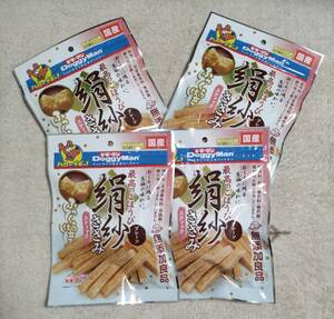 愛犬のご褒美　DoggyMan 絹紗ささみ　スティック　100g×4袋　最高のご褒美　無添加良品　グルコサミン　コンドロイチン　コラーゲン　　