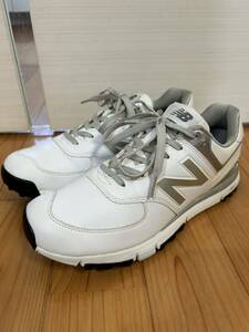 1ラウンド使用　28㎝ NEW BALANCE GOLF ニューバランス NB mgs 574 スパイクレス　ゴルフ シューズ