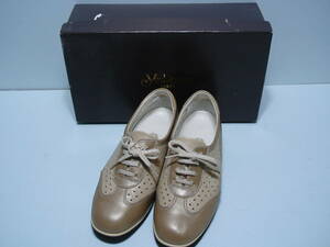 GINZA yoshinoya Ginza yo shino ya walking shoes 22cm lady's beige 